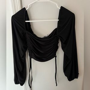 Long sleeve sqaure neck top